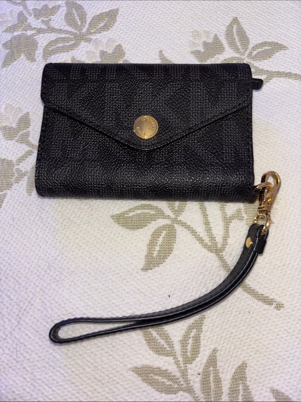 Michael Kors Wristlet Wallet with Gold Accent